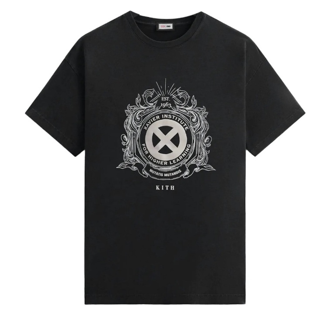 Kith x Marvek x X-Men Vintage Xavier Institute Tee Black Size XL